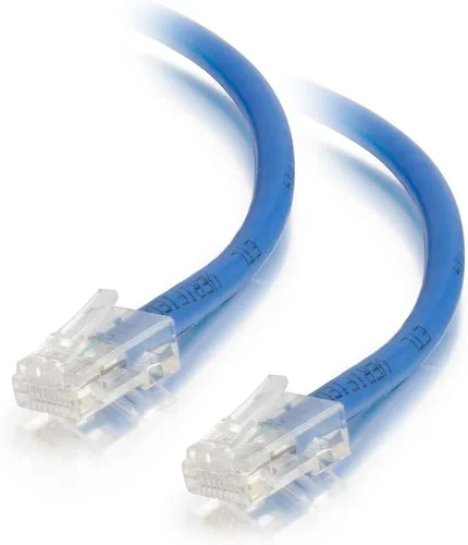 Miniatura 110 de C2G 24494 Cable cruzado Cat5e - Cable de conexión de red sin blindaje sin arranque, naranja (3 pies, 3.0 ft)