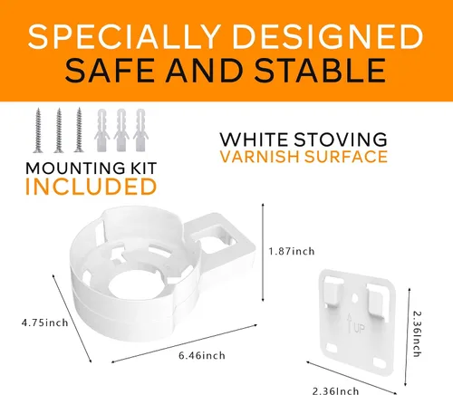 Miniatura 2 de Soporte de pared para TP-Link, Deco X90/X95/XE200 WiFi 6 Soporte de pared con organizador de cables, sistema WiFi de malla para el hogar, soporte