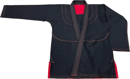Miniatura 4 de Bjj Gi Jiu Jitsu con puntada roja Bjj Gi Jiu Jitsu Kimonos Gi 100% algodón Perl Weave 450GSM