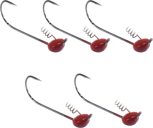 Miniatura 8 de Reaction Tackle Tungsten Shaky Head Jigs for Bass Fishing - Premium Fishing Hooks, Ideal Shaky Head Jig to Catch Big Bass and Other Fish - (5-Pack)