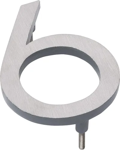 Miniatura 8 de Montague Metal Products MHN-04-3-F-GY2 Número de casa flotante, 4 pulgadas x 3 pulgadas x 0.31 pulgadas, gris