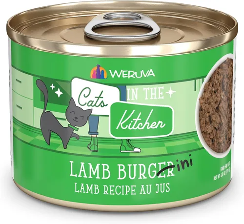 Miniatura 37 de Weruva Cats in The Kitchen, Kitty Gone Wild with Wild Salmon Au Jus - Alimento para gatos, lata de 6 onzas (paquete de 24)