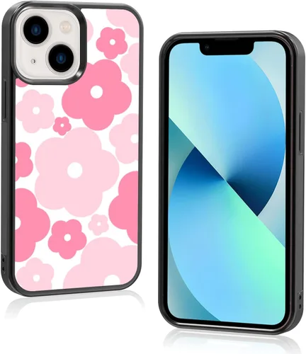 Miniatura 23 de Funda para iPhone 8 Plus y iPhone 7 Plus, linda funda Kawaii azul hibisco hawaiano floral estética floral para niñas preppy mujeres