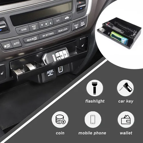 Miniatura 2 de Bandeja Organizadora de Consola Central para Honda Pilot 2016-2022/ Ridgeline 2017-2025/ Passport 2019-2025, Caja de Almacenamiento de Gaveta