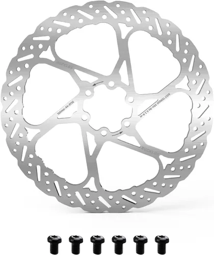 Miniatura 20 de BUCKLOS - Rotor de freno de disco MTB de 140 mm, 160 mm, 180 mm, 203 mm con 6 pernos, rotores de freno de bicicleta de acero inoxidable con Multi-c