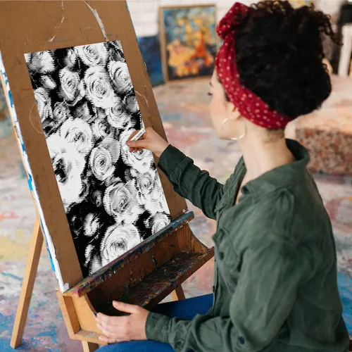 Miniatura 4 de HA SHI Pastas al óleo profesionales blancas, 6 barras, suministros de arte suaves para artistas, textura cremosa para mezclar, medio de dibujo