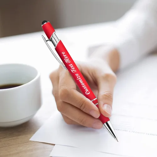 Miniatura 7 de Bolígrafos personalizados con nombre y logotipo, hasta 500 bolígrafos personalizados a granel con grabado gratis regalo para cumpleaños, graduación