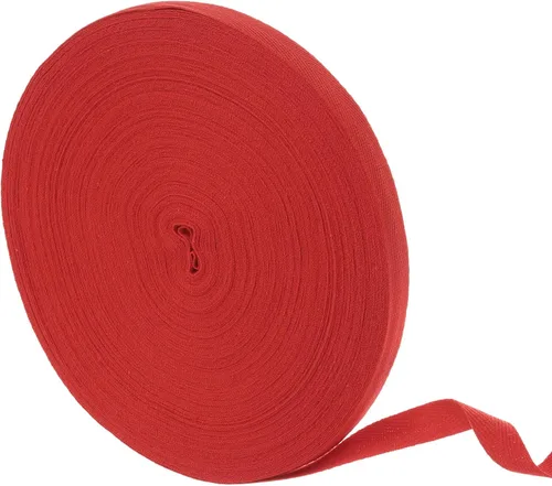 Miniatura 14 de uxcell Cinta de sarga de algodón de 50 yardas, cinta de espiga de 3/8 pulgadas para coser ropa, manualidades (azul)