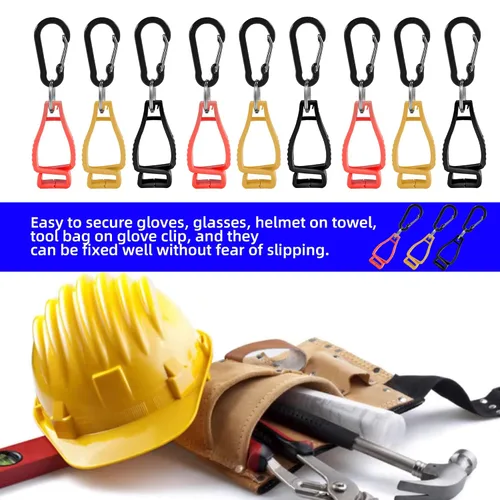 Miniatura 6 de 30 clips de guantes para guantes de trabajo, clips de soporte de guantes, clip de seguridad para el trabajo, clips para guantes, clips de agarre