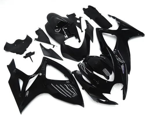 Miniatura 2 de Kit de carenado de plástico ABS apto para GSXR600 GSXR750 2006 2007 K6 06 07 Carenados de inyección Carrocería Carrocería completa - Negro brillante