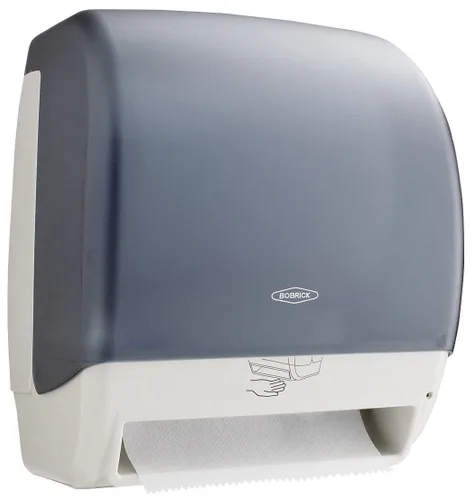 Bobrick 72974 Dispensador de toallas de plástico universal montado en superficie, 12-3/8 pulgadas de ancho x 15-1/4 pulgadas de alto x 9-1/2