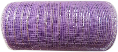 Miniatura 26 de YYCRAFT cinta metálica de malla de poliéster para decoración y manualidades, 10 yardas Rosa