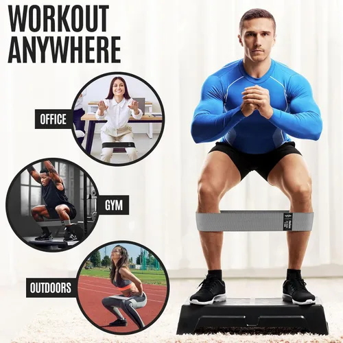 Miniatura 4 de WALITO Bandas de Resistencia para Entrenamiento, Bandas de Ejercicio de Tela para Piernas y Glúteos, Bandas de Entrenamiento para Mujeres y Hombres