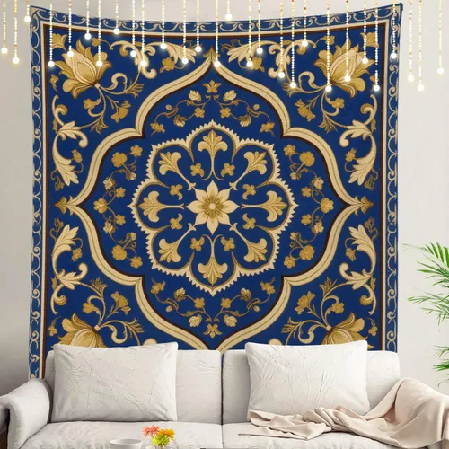 Miniatura 27 de Shrahala Circles Tapestry, Abstract Art With Various Circles Wall Hanging Hd Print Polyester Backdrop For Dorm Room Bedroom 30 X 40 In