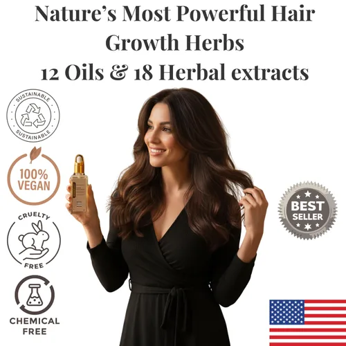 Miniatura 5 de Revatology Aceite para el crecimiento del cabello para adultos, prelavado ayurvédico y tratamiento del cuero cabelludo durante la noche