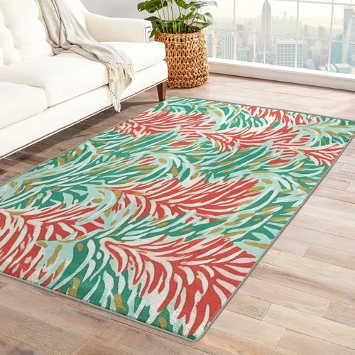 Miniatura 47 de Alfombra de oso de 2 x 3 pies, alfombra de Navidad para entrada, sala de estar, dormitorio, alfombra de animales salvajes, decoración de habitación