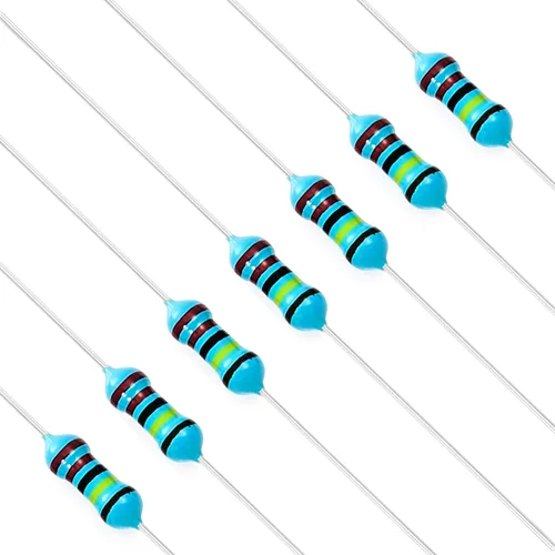 Miniatura 60 de Chanzon 100pcs 1/4W (0.25W) 62 Ohmios Resistencia fija de película metálica Ohmios 0.01 ±1% Tolerancia 62R MF Resistencias de orificio pasante