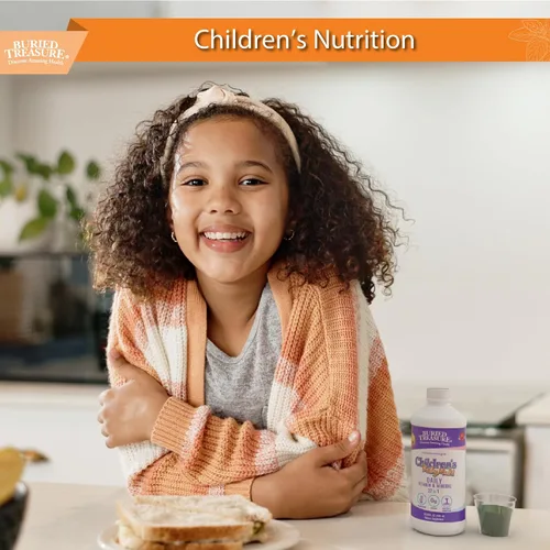 Miniatura 8 de Buried Treasure - Multivitamínico líquido diario para niños, 27 vitaminas y minerales con mezcla de superalimentos, sin azúcar, vegano, sabor