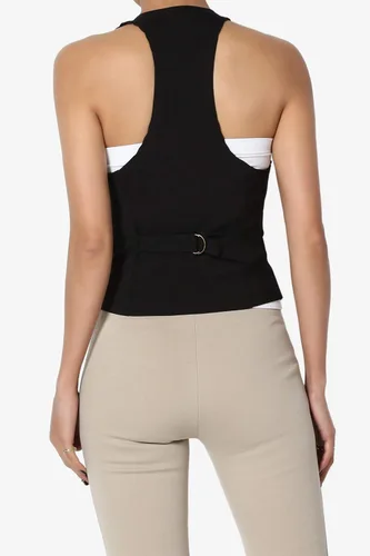 Miniatura 2 de TheMogan chaleco ajustable en la espalda para mujer.