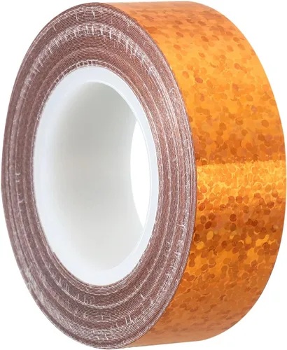 Miniatura 10 de PATIKIL Cinta brillante con purpurina de 0.591 in x 16.4 ft, 1 paquete de cintas adhesivas holográficas decorativas para manualidades, álbumes