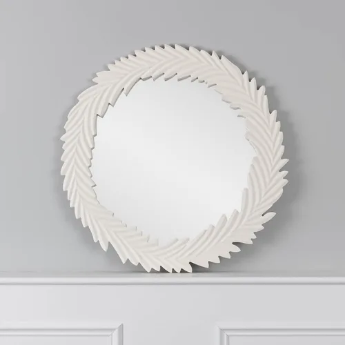 Miniatura 8 de Espejo de pared redondo canalizado contemporáneo de 32 pulgadas de diámetro, espejos de dormitorio para decoración de pared, espejo decorativo
