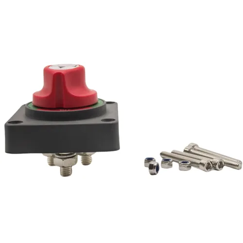 Miniatura 2 de HMY Interruptor aislante de batería resistente al agua, encendido/apagado, interruptor de batería marina de 12-50 V para barco, automóvil, RV, ATV