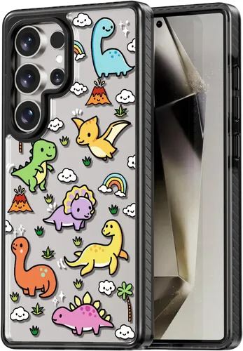Miniatura 56 de Rosarnnah Funda compatible con Samsung Galaxy S24 Ultra, bonita estética, a la moda, divertida funda con estampado de gatito y gato, duradera a