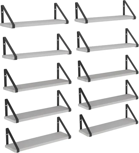 Miniatura 11 de Wallniture Ponza - Estante flotante de pared de 17 x 4.5 pulgadas, estantes pequeños de madera para almacenamiento en la pared, estante montado