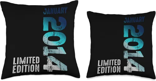Miniatura 3 de January 2014 Year 2014 Retro 2014 Vintage Limited Edition Throw Pillow