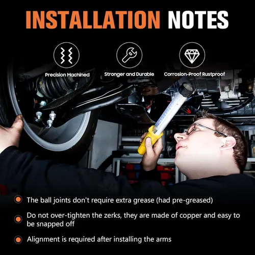 Miniatura 6 de Brazos de control superiores delanteros aptos para Toyota Tundra 2000-2006, para Sequoia 2001-2007, brazos de control ajustables de suspensión