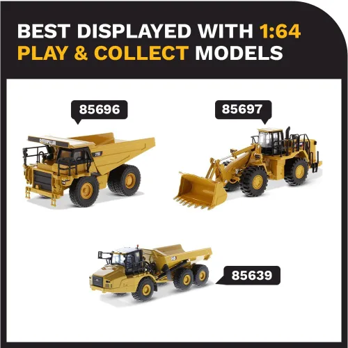 Miniatura 8 de Diecast Masters Bulldozer Caterpillar D11 a escala 1:64 con 2 cuchillas y desgarradores traseros Modelo 85637 Play & Collect Series Cat