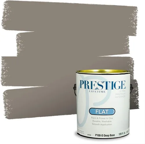 Miniatura 139 de PRESTIGE Paints - Pintura interior e imprimación en uno, 1 galón, cáscara de huevo, pimienta envejecida