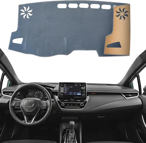 Miniatura 27 de Alfombrilla Cobertora para Salpicadero Compatible con Toyota Sienna 2010-2004 (Sin Modelos HUD), Alfombrilla Antirreflejos para Salpicadero