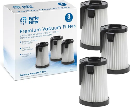 Fette Filter - Filtro antipolvo compatible con Eureka DCF-10, DCF-14. Comparar con la parte # 62731, 62396. Paquete de 3