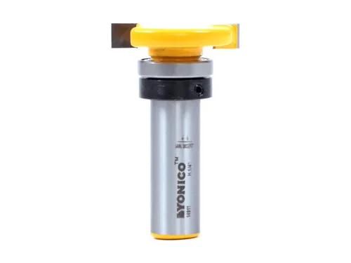 YONICO Broca de fresadora de ranura para rodamientos superiores (1/4" de altura - profundidad de 1/4" - vástago de 1/2")