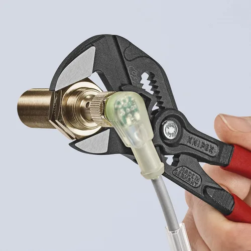 Miniatura 7 de KNIPEX Herramientas - Llave de alicates, acabado negro (8601180), 7 1/4 pulgadas