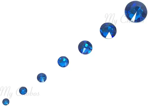 Azul CAPRI (243) 144 piezas Swarovski 2058/2088 Crystal Flatbacks rosa diamantes de imitación arte de uñas mezclado con tamaños ss5, ss7, ss9, ss12,