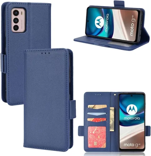 Miniatura 104 de Funda de piel sintética compatible con Motorola Moto E22 4G, funda de piel sintética compatible con Motorola Moto E22i 4G, color negro