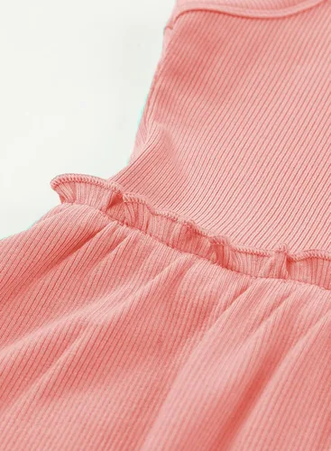 Miniatura 9 de blibean Vestido de verano sin mangas para niñas, trajes cómodos talla 4-13 años