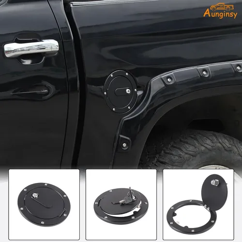 Miniatura 7 de Aunginsy Reemplazo de tapa de tanque de combustible para coche con bloqueo antirrobo Fit Toyot@a Tundra 2007-2021 Tapa de tanque de gas con bloqueo