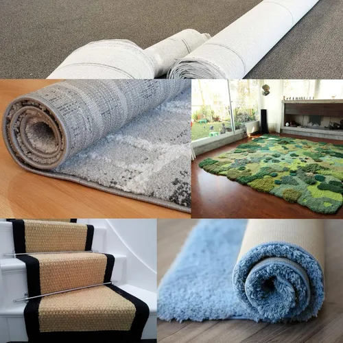 Miniatura 8 de 4 bolsas de almacenamiento de plástico transparente enrolladas para alfombras con 10 lazos, se adapta a alfombras de hasta 6 x 9 pies, resistente