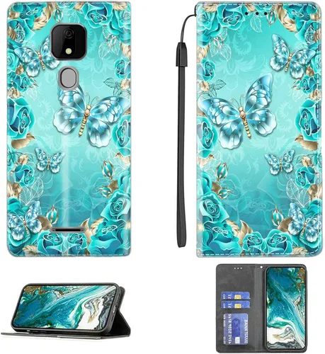 Miniatura 424 de Funda para Moto One Zoom compatible con Motorola One Zoom Phone Case Flip Stand Cover Magnetic Close YHD