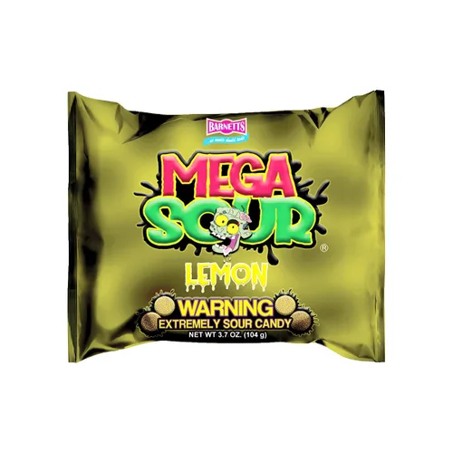 Miniatura 29 de Barnetts - Mega Sour Candy Apple 3.67 oz - Bolsas dulces de moda - Dulces tradicionalmente hechos a mano - Revestimiento agrio dura 20 segundos