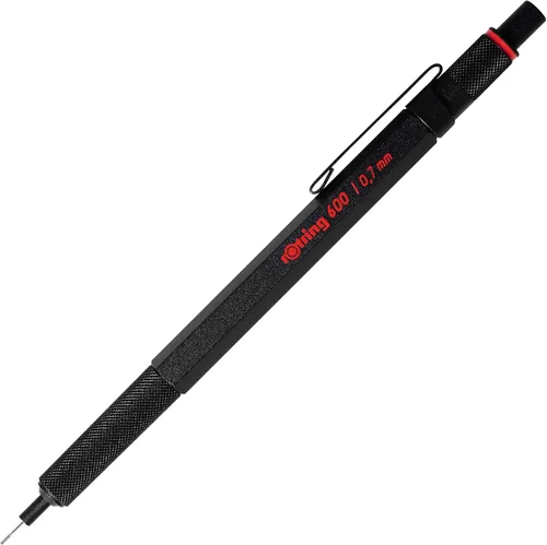Miniatura 2 de Lápiz mecánico rotring 600 Series, 0.014 pulgadas, Cuerpo plateado