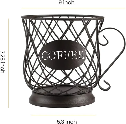 Miniatura 7 de TreeLen Soporte para tazas de café K, organizador de almacenamiento de cápsulas K, soporte para tazas Keurig para encimeras, soportes Kcup