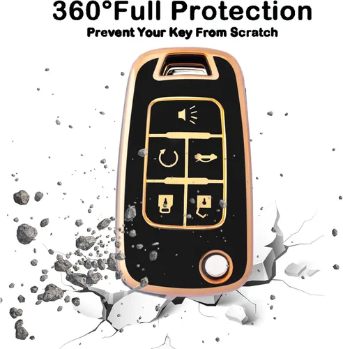 Miniatura 4 de XIYANG TRADE Funda para llavero Chevy con llavero, funda de TPU suave para llave de protección completa para Camaro Cruze Equinox Malibu Impala