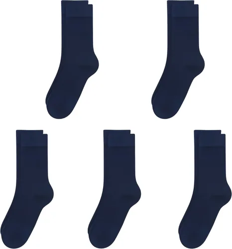 Miniatura 21 de SERISIMPLE Calcetines de bambú de viscosa para niños, calcetines escolares antiolor para niños y niñas, uniforme, ligeros, con costuras planas, 5