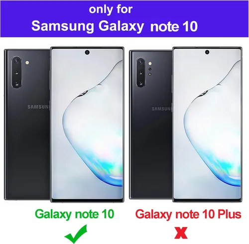 Miniatura 2 de Funda magnética para Samsung Galaxy Note 10 (6.3 pulgadas) [compatible con Magsafe] parachoques de TPU suave + parte trasera transparente