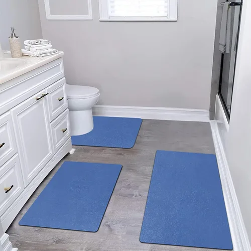 Miniatura 21 de Tierra de Diatomeas Tapete de Baño Alfombras de Baño Súper Absorbente Secado Rápido Antideslizante Tapete de Baño Delgado Tapetes de Piso de Baño