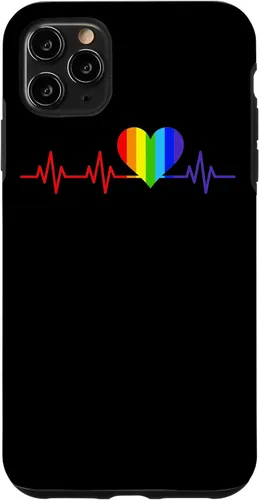Miniatura 13 de iPhone SE (2020) / 7 / 8 Gay Heartbeat Pride Flag Gift And Queer LGBTQ Rainbow Estuche de regalo